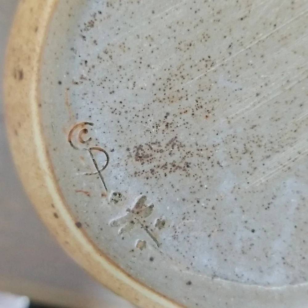 Studio Art Pottery Hand-crafted Stoneware Vase.